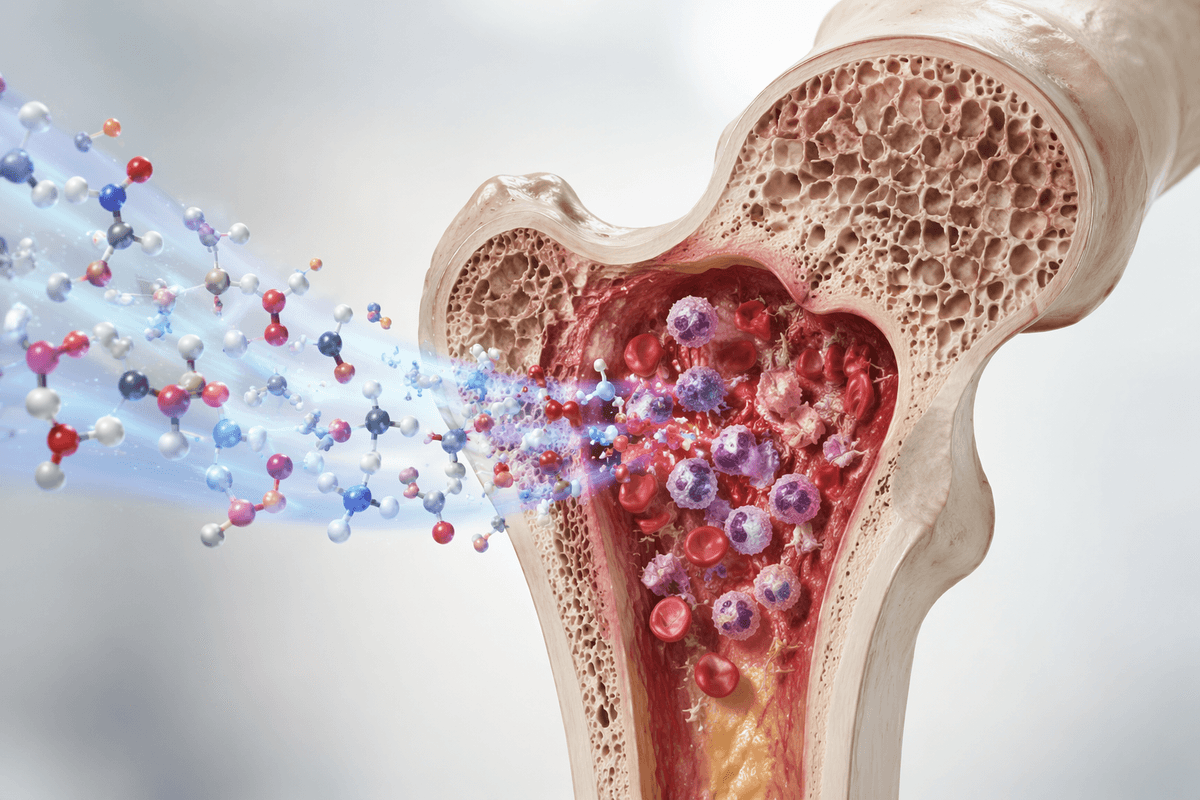 Protein and minerals as marrow building materials