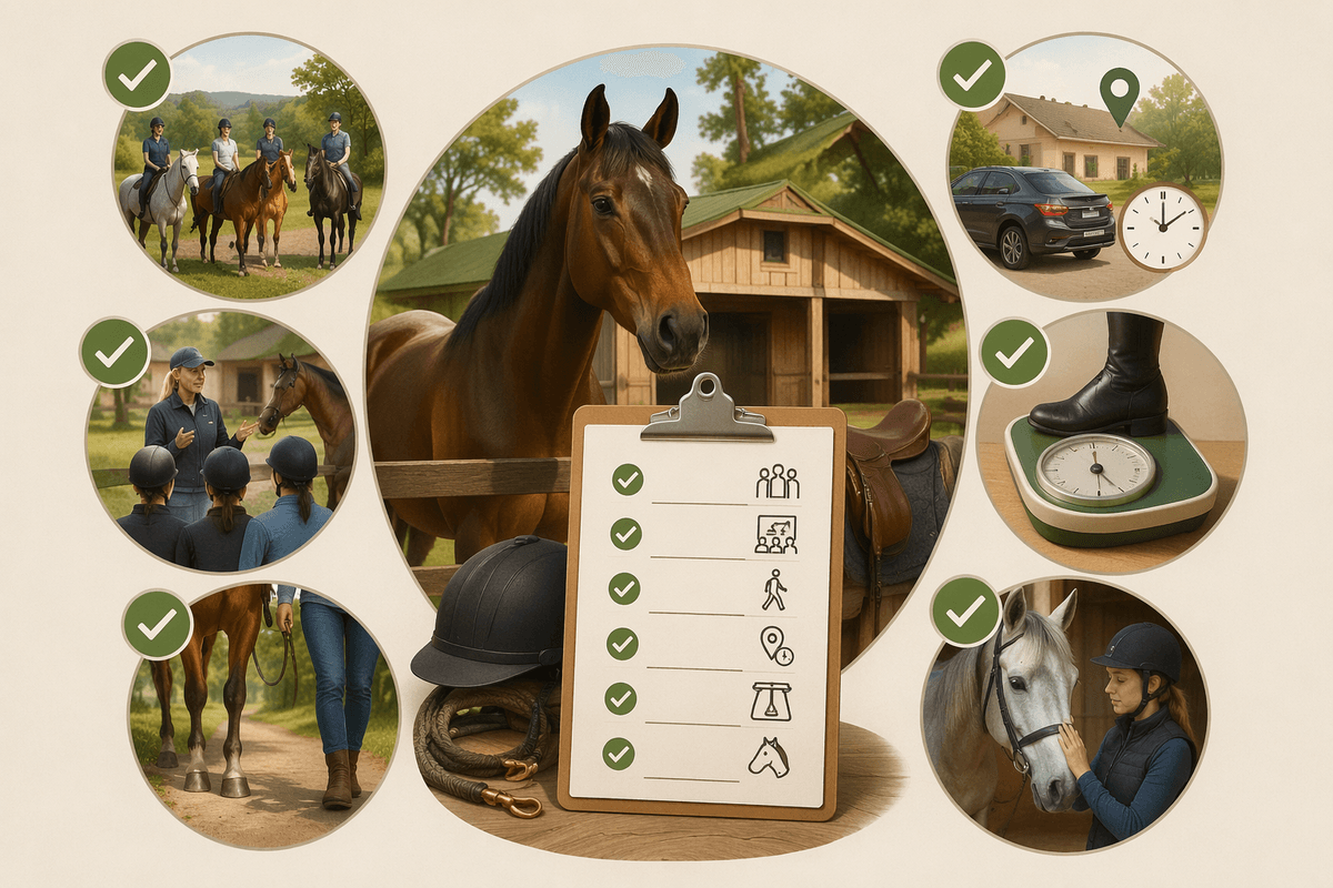 Choosing the right stable and horse