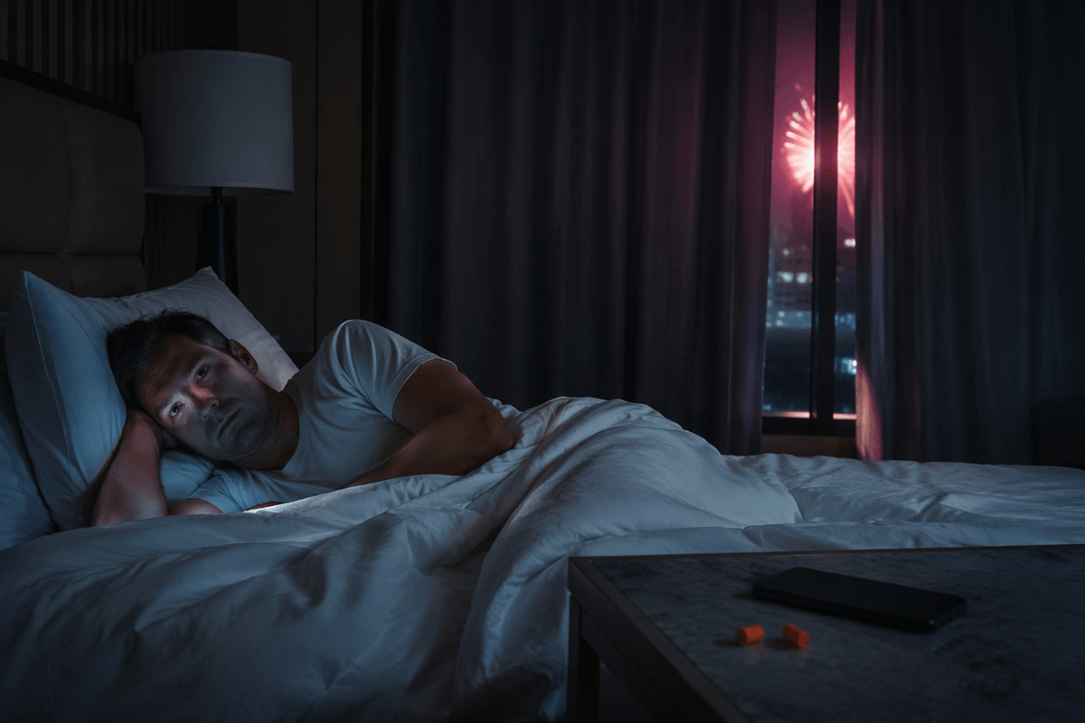 The sensory reality: fireworks, crowds, and all-night noise