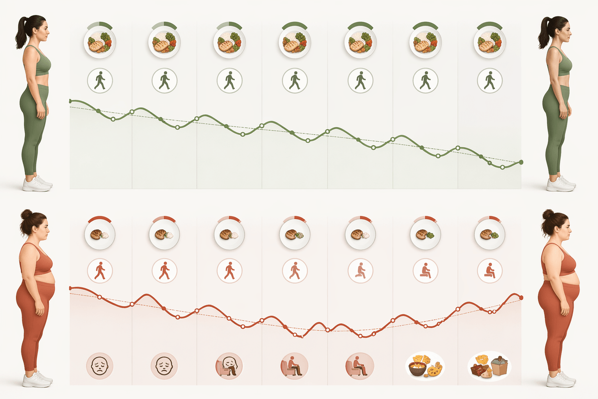 Why small calorie gaps beat dramatic deficits